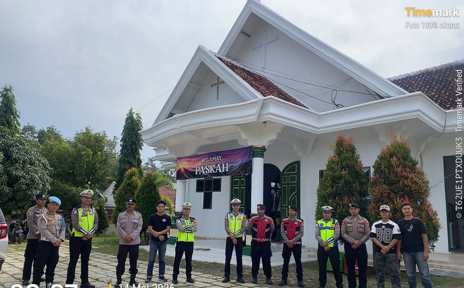 Polres Mesuji Perkuat Patroli dan Pengamanan Ibadah Peringatan Kenaikan Isa Al-Masih