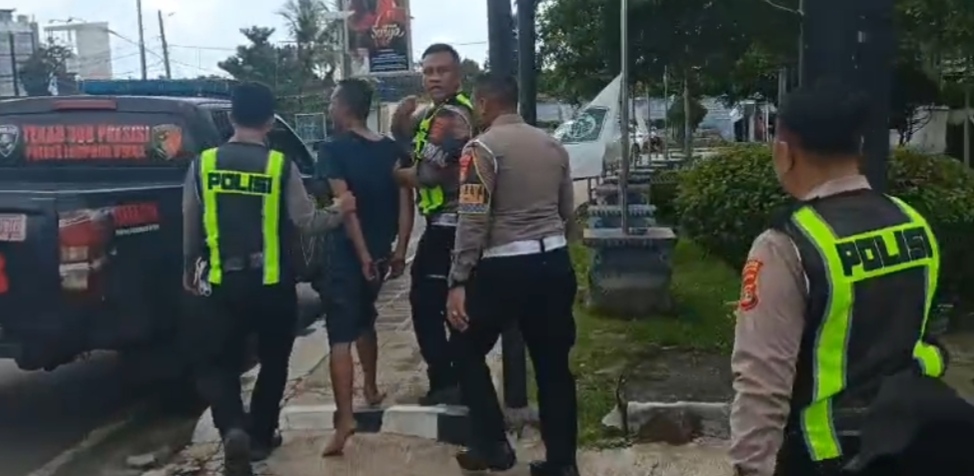 Satlantas Polres Lampung Utara Amankan DPO Curanmor Bersenjata Api