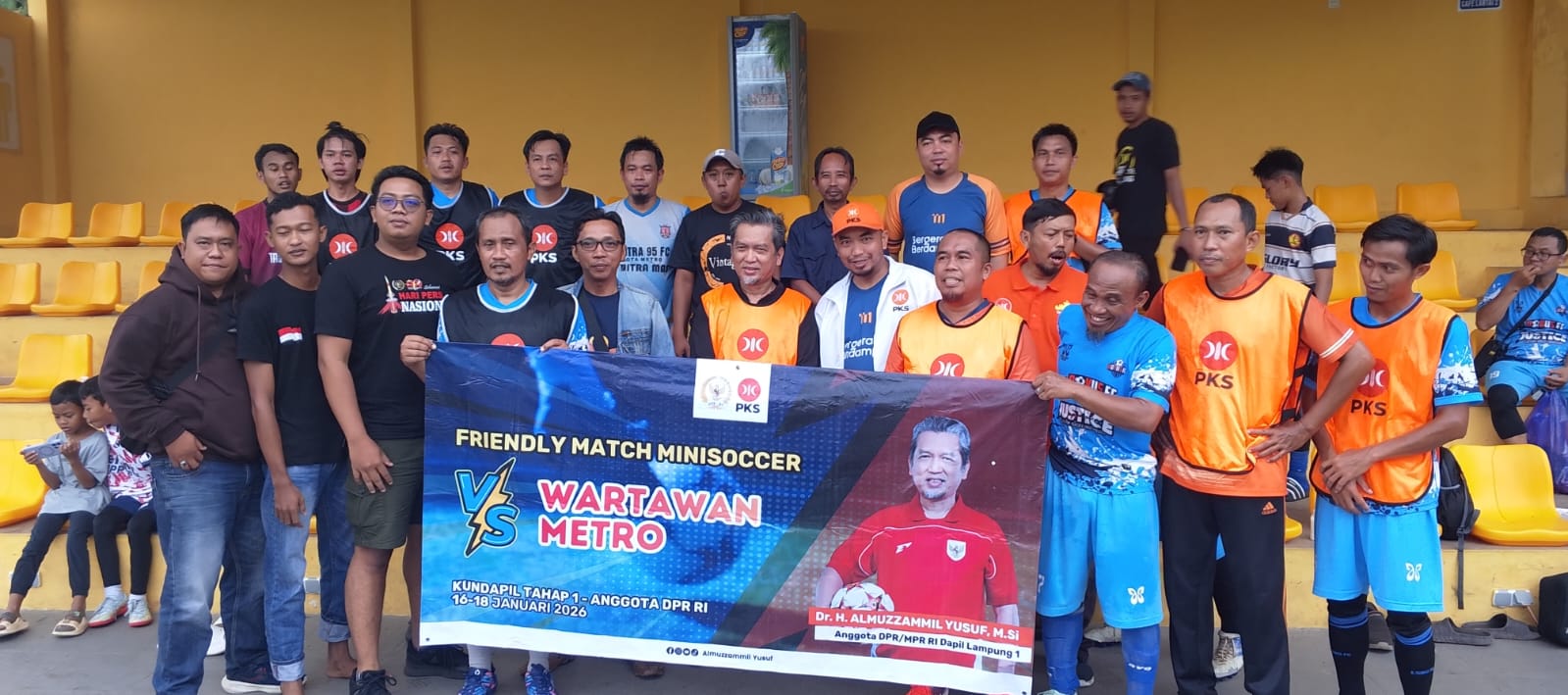 PKS Metro Gelar Friendly Match Mini Soccer Bareng Wartawan Kota Metro