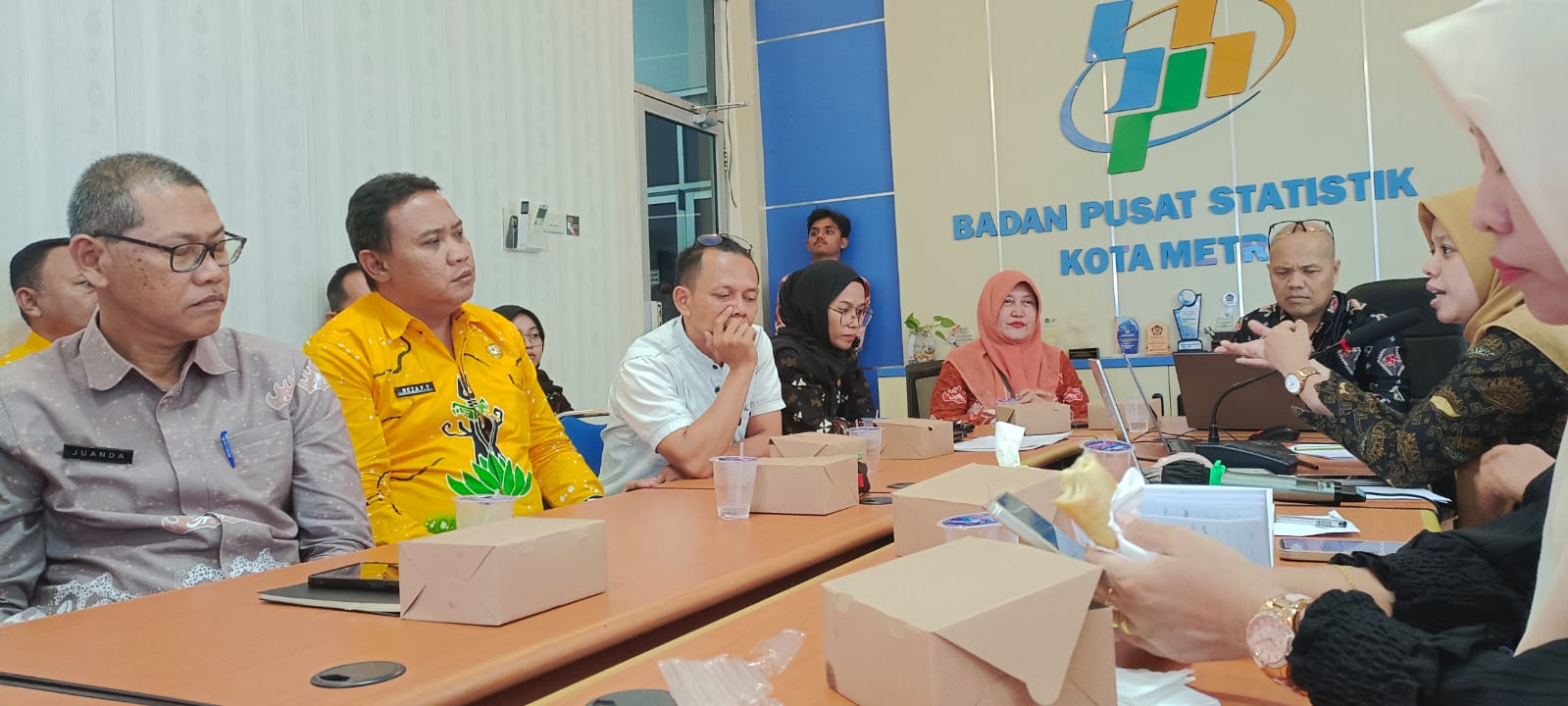 Dukung Implementasi Data Mesra, BPS Kota Metro Gelar FGD Indikator Ekonomi,