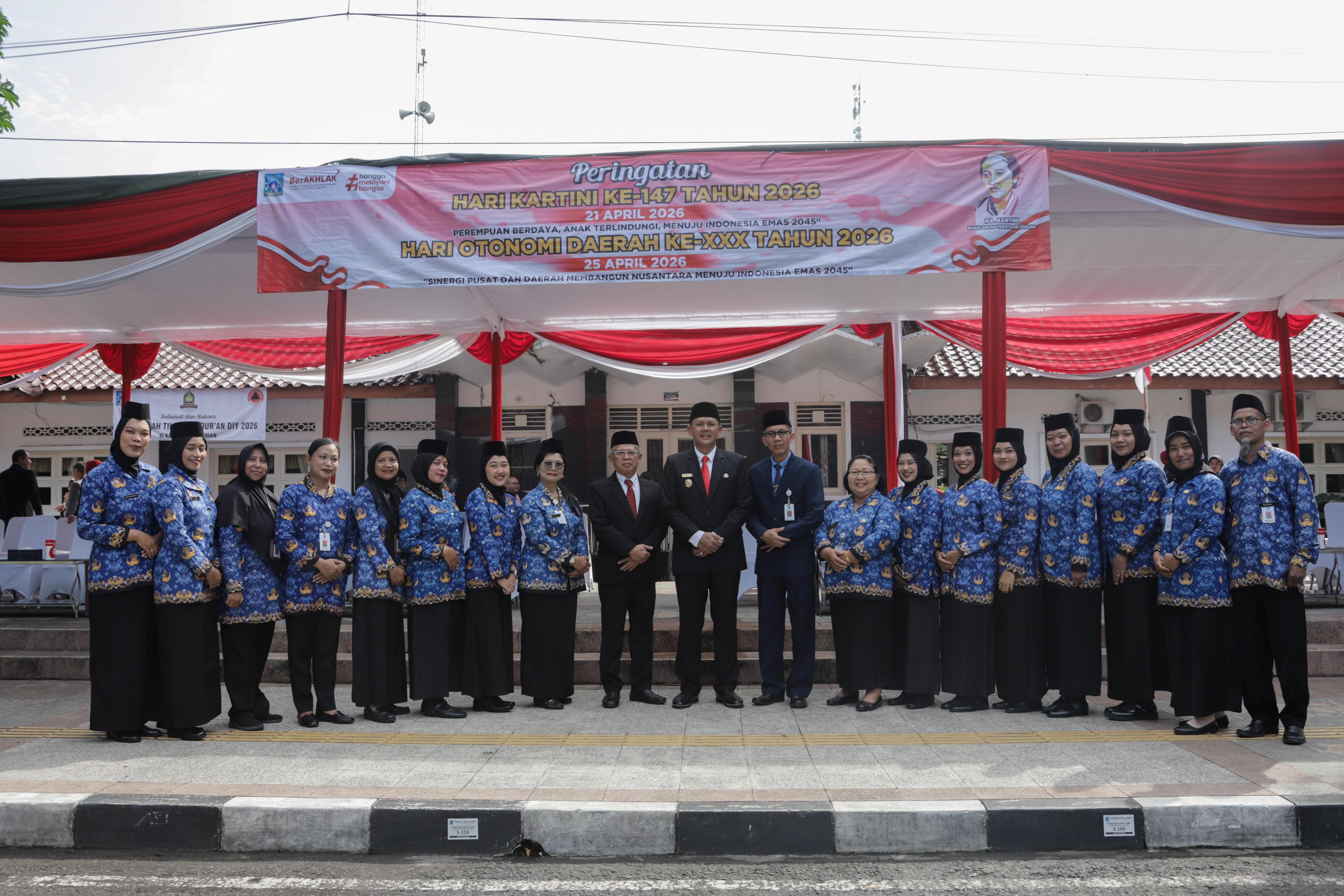 Upacara Hari Kartini dan OTDA 2026, Wabup Sleman Danang Maharsa Tekankan Kesetaraan dan Reformasi Birokrasi