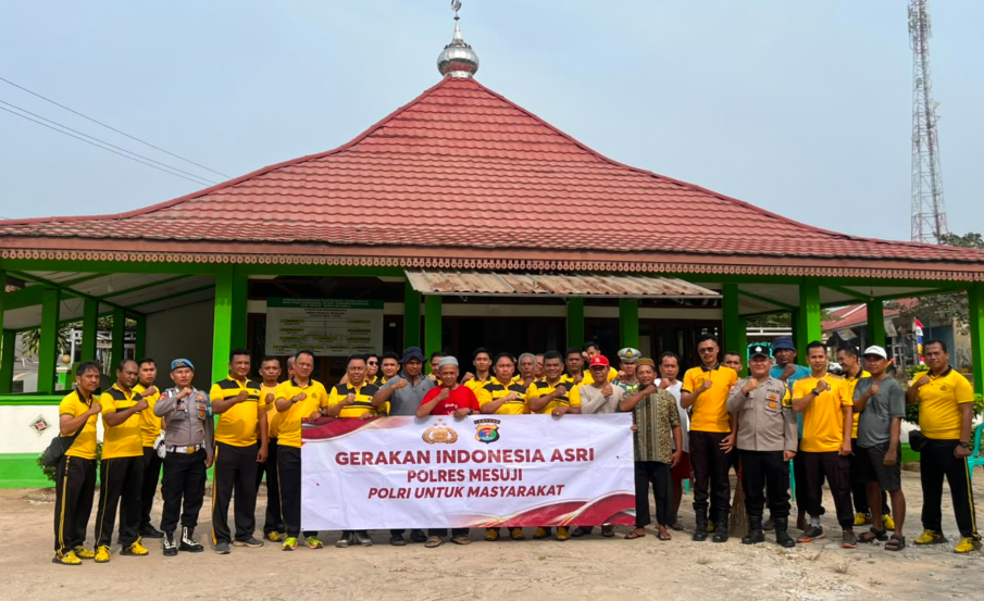Gerakan Indonesia Asri Digelar Serentak, Polres Mesuji Ajak Warga Peduli Kebersihan Lingkungan