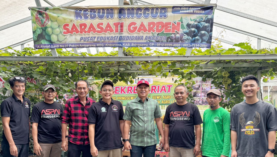 Kunjungi Sekretariat ASPAI DPD Pringsewu, Bupati Lambar Apresiasi Petani Anggur