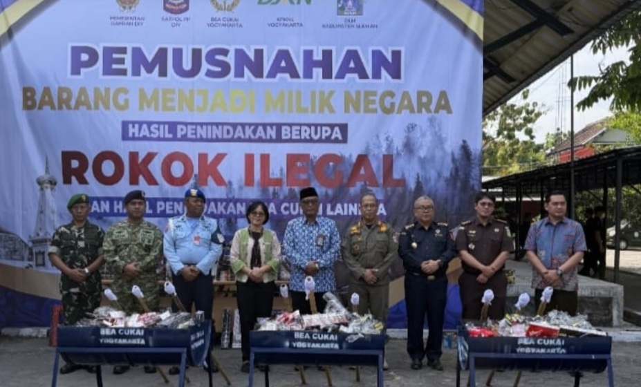 Rokok Ilegal hingga Psikotropika Dimusnahkan, Bea Cukai Yogyakarta Selamatkan Potensi Kerugian Negara
