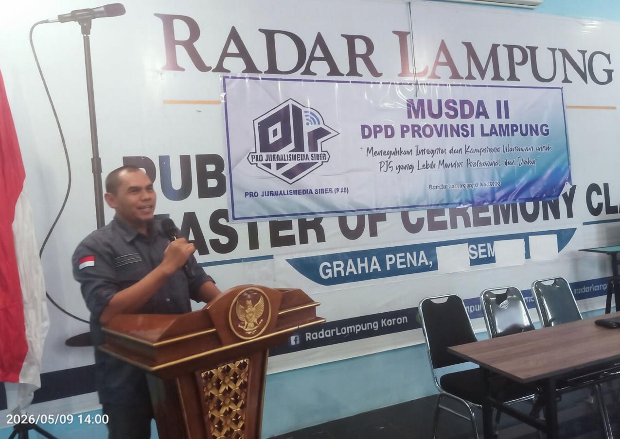 Taufik Wijaya Terpilih Aklamasi Jadi Ketua DPD PJS Lampung Periode 2026–2027