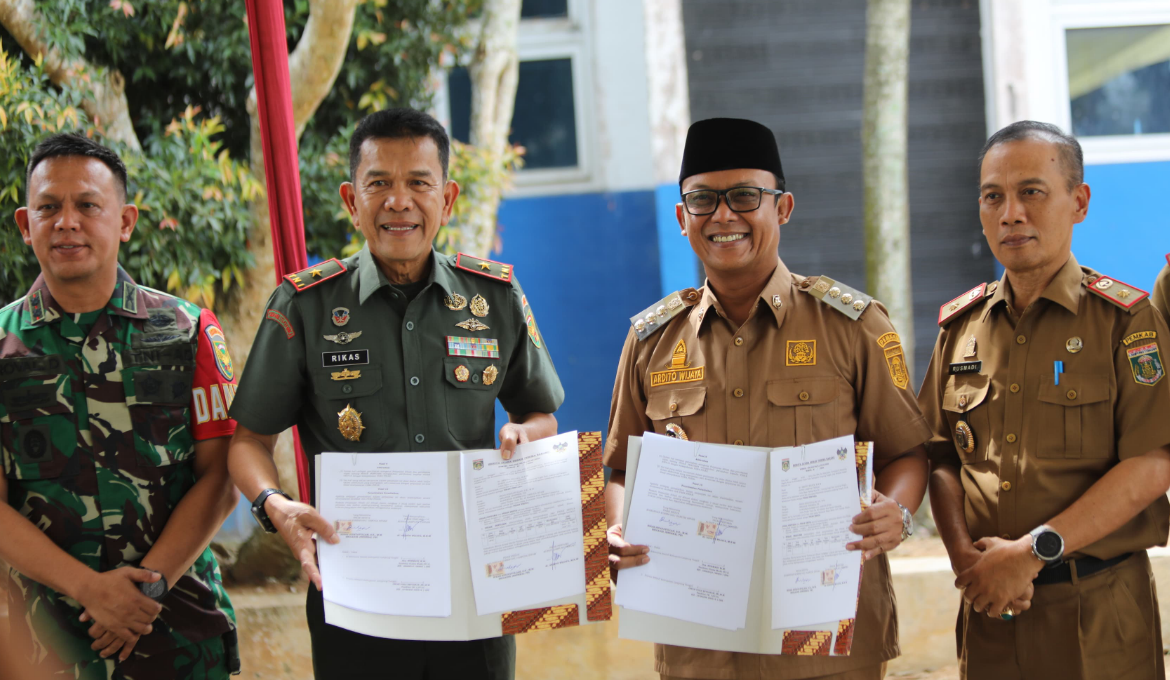 Pemkab Lampung Tengah Hibahkan Lahan untuk Korem 043/Garuda Hitam di Anak Tuha