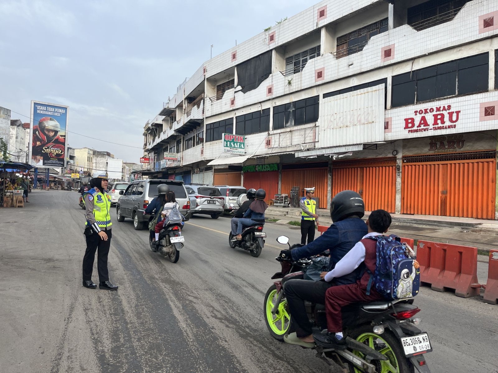 Pasca Libur Nataru 2026, Lalu Lintas Pagi di Pringsewu Terpantau Ramai Lancar