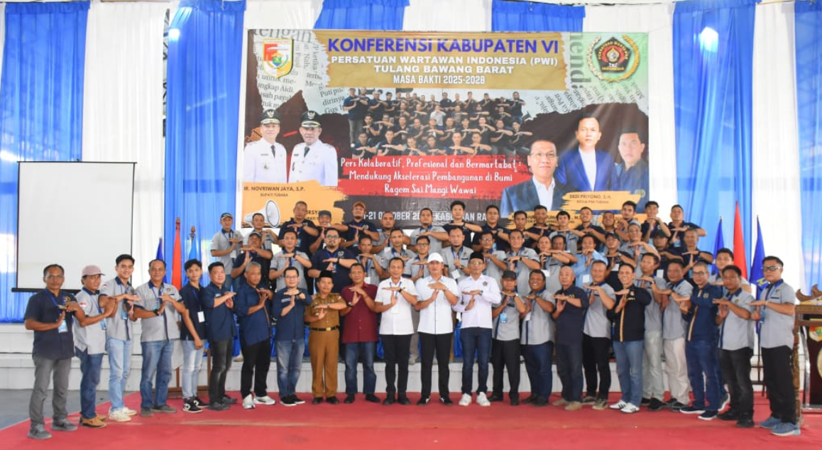 Aklamasi, Dedi Priyono Kembali Nakhodai PWI Tubaba
