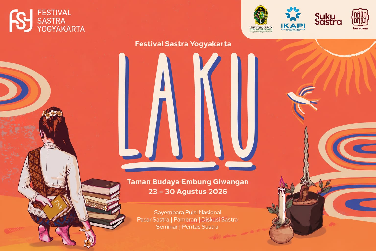 Festival Sastra Yogyakarta 2026 Dibuka, Sayembara Puisi Nasional Berhadiah Jutaan Rupiah