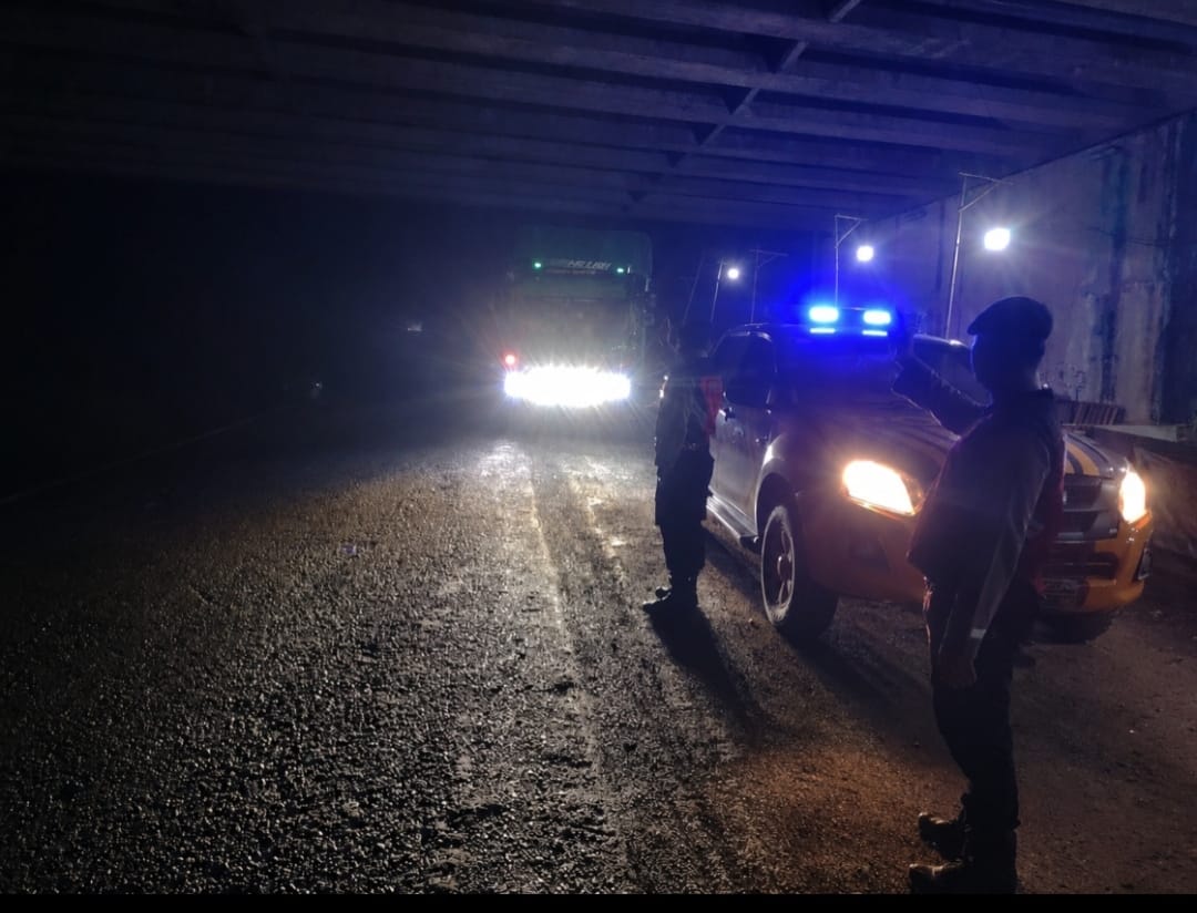Patroli Janji Jaga Digelar, Sat Samapta Polres Mesuji Pastikan Arus Lalu Lintas Tetap Aman dan Lancar