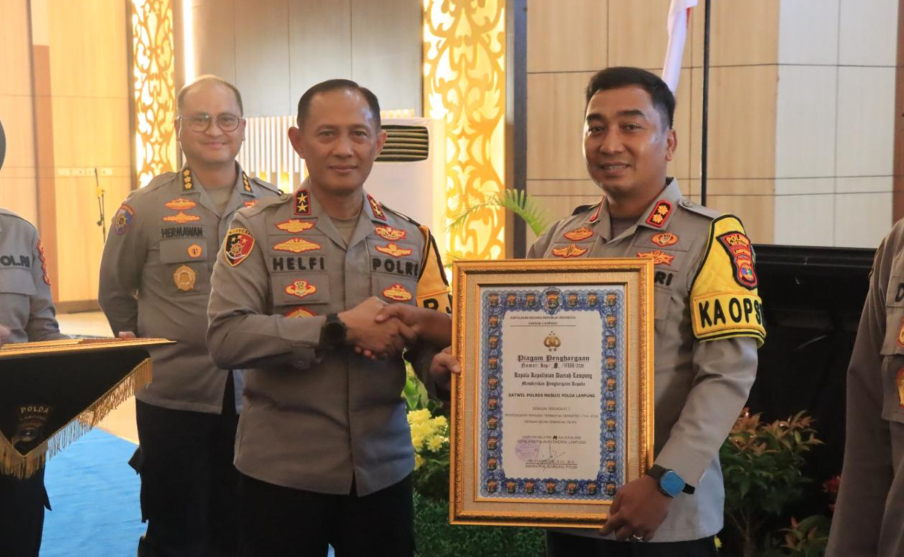 Polres Mesuji Raih Juara I Penyelesaian Perkara Terbanyak Se - Lampung, Capai 78,4 Persen