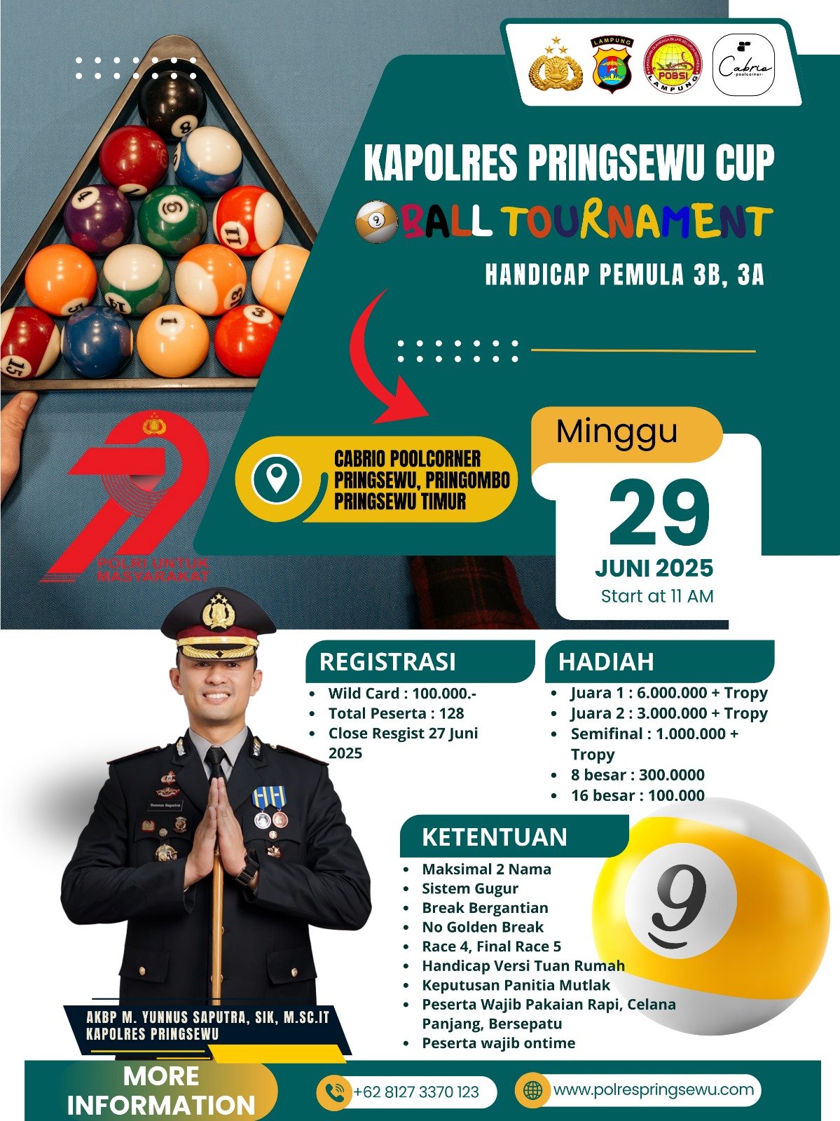 Sambut Hari Bhayangkara ke-79, Polres Pringsewu Gelar Beragam Lomba Seru