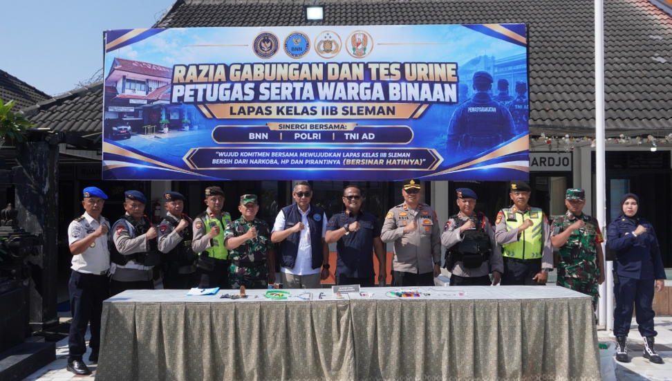Razia Lapas Sleman, 30 Petugas dan Warga Binaan Jalani Tes Urine