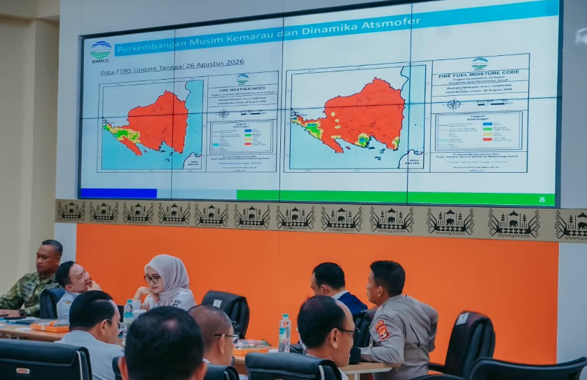 Wagub Lampung Minta Karhutla Diantisipasi Sejak Dini, Personel hingga Sumber Air Harus Dipetakan