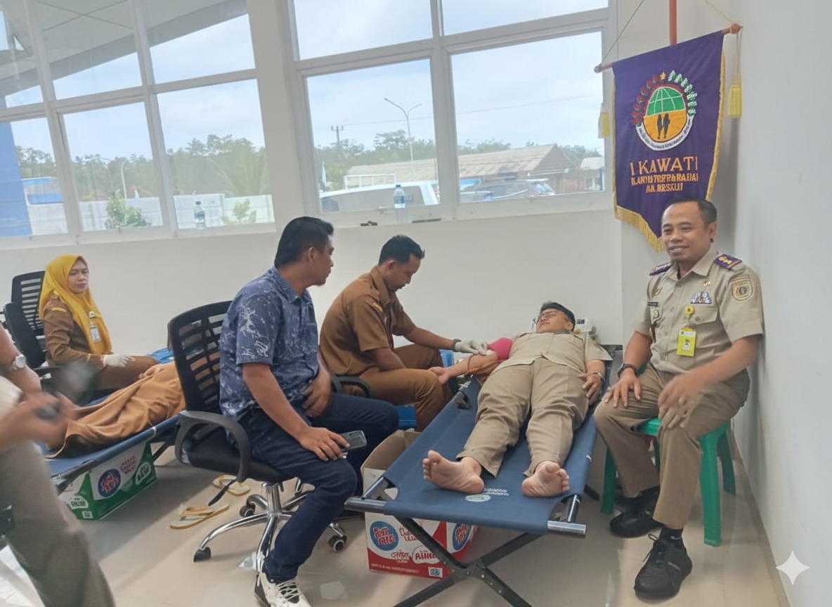 BPN Mesuji Bersama Dinkes Gelar Bakti Sosial Donor Darah