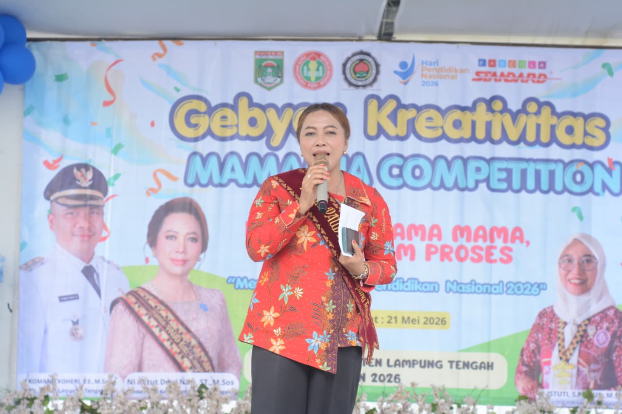 Plt Bunda PAUD Lampung Tengah Resmi Buka Gebyar Kreativitas Mamamia Competition 2026