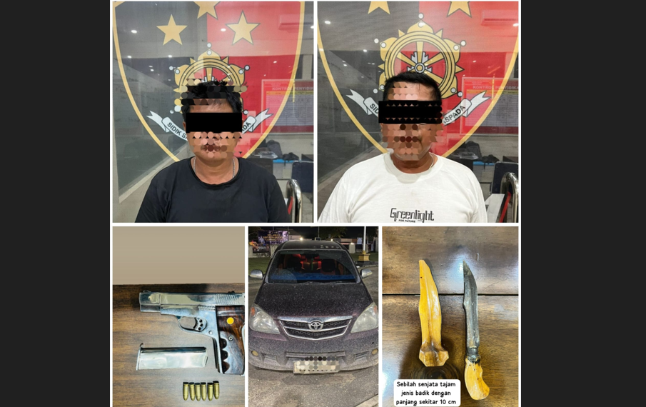 Polres Mesuji Berhasil Amankan Dua Pria Bawa Senpira dan Sajam