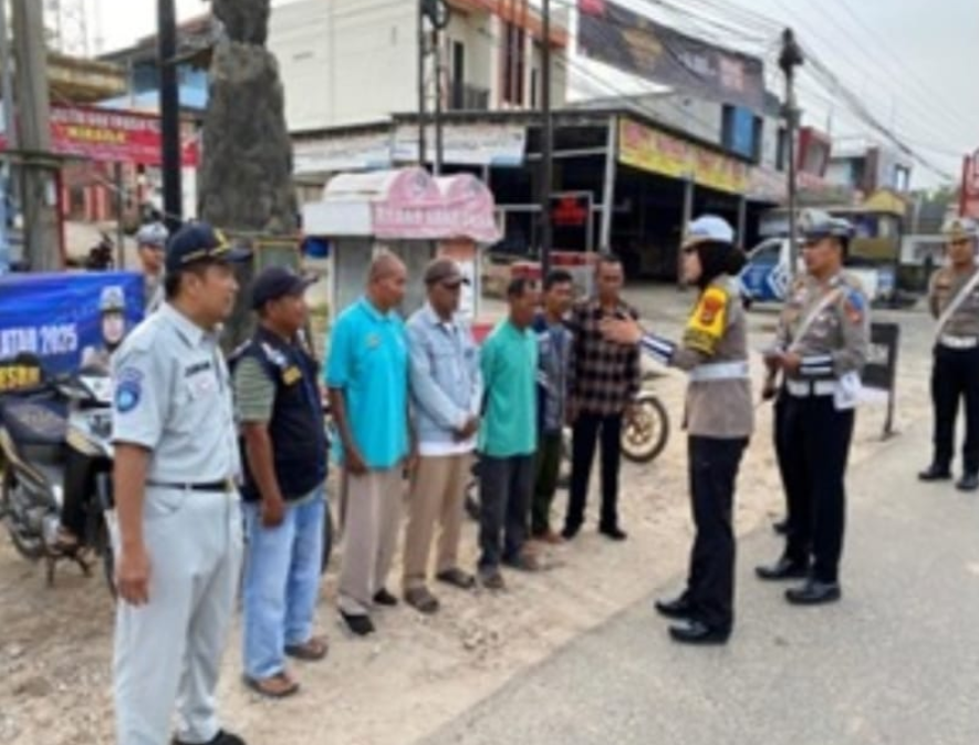 196 Pelanggaran Terjaring di Operasi Zebra Krakatau Mesuji, Helm Jadi Kasus Terbanyak