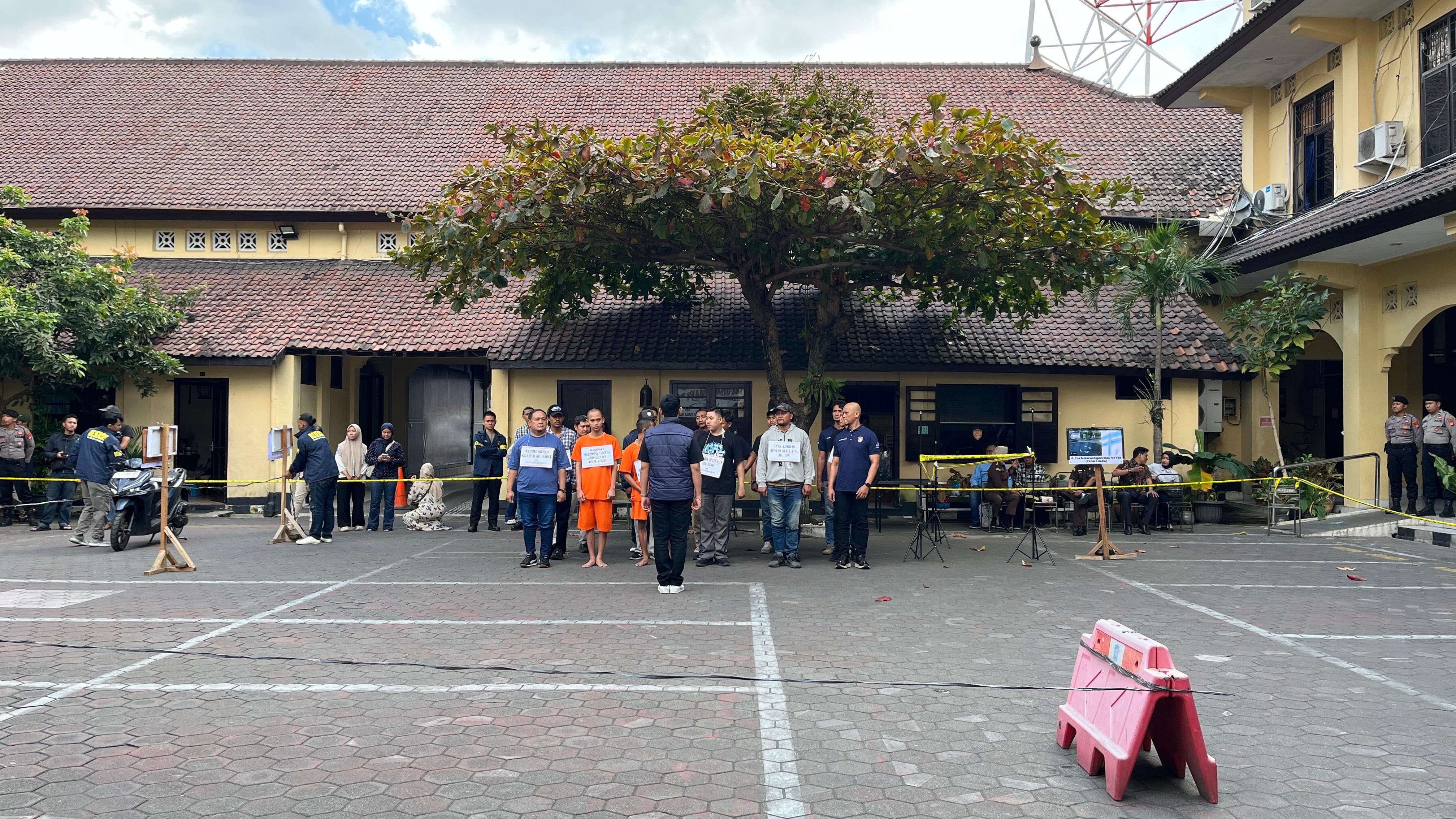 Polresta Yogyakarta Rekonstruksi Kasus Anak Meninggal di Depan SMAN 3, Peragakan 19 Adegan