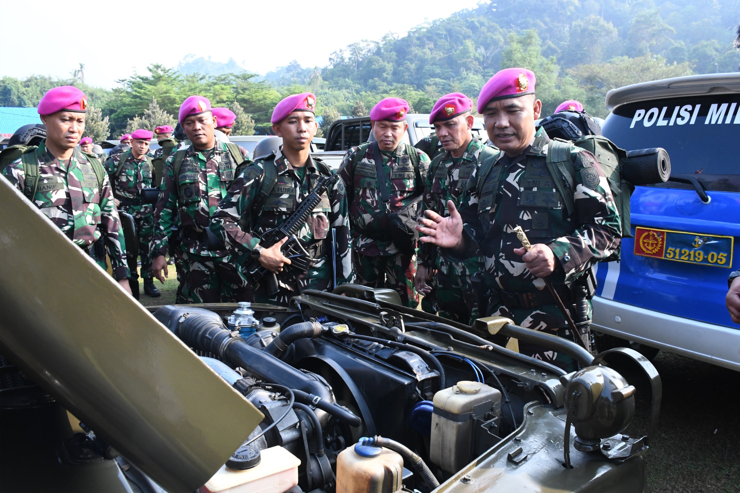 Danbrigif 4 Mar/BS Pimpin Apel Gabungan, Perkuat Soliditas Prajurit Marinir Lampung