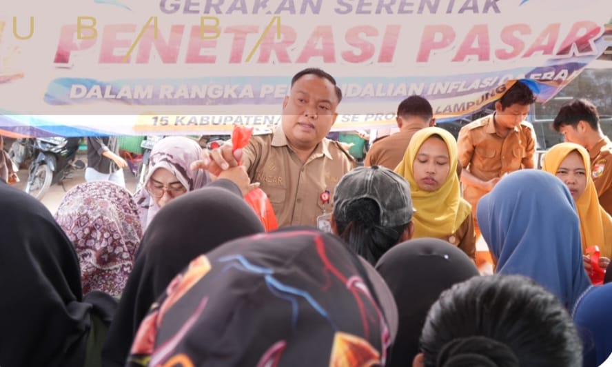 Pasar Murah Pengendalian Inflasi di Tubaba Diserbu Warga, Minyakita dan Beras SPHP Ludes Terjual