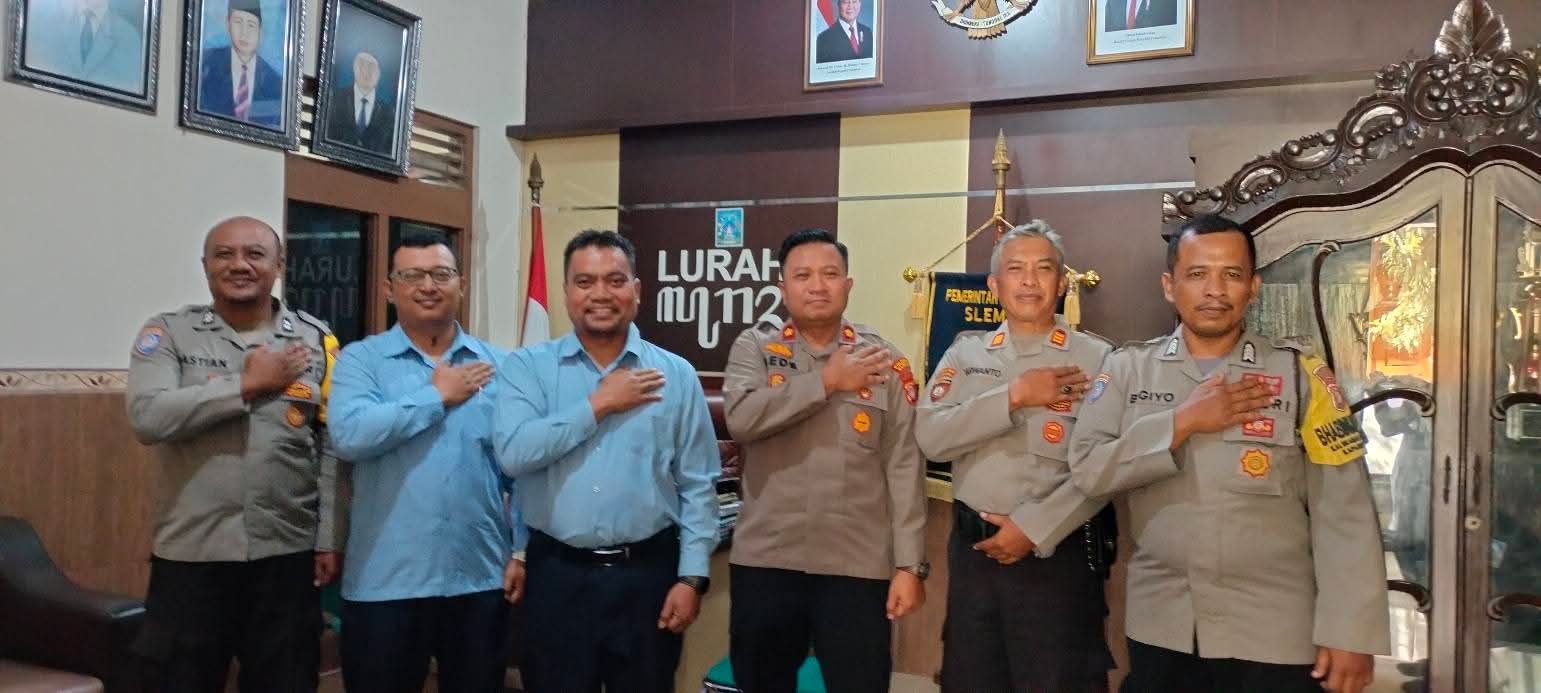 Perkuat Sinergi Kamtibmas, Kapolsek Depok Timur Baru Jalin Silaturahmi dengan Pemkal Condongcatur