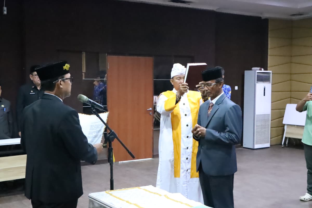 Bupati Lamteng Lantik I Nyoman Gunadiarsa sebagai Kadis Ketahanan Pangan, Tanaman dan Holtikultura 
