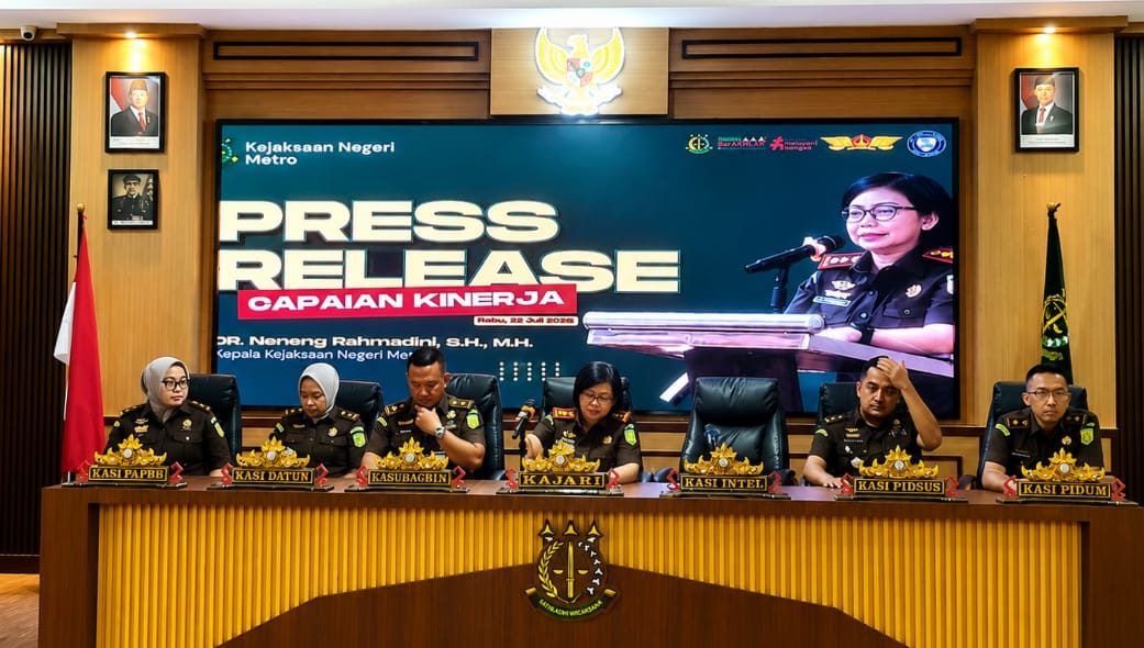 Kejari Metro Paparkan Capaian Semester I 2026, PNBP Tembus Rp6,25 Miliar