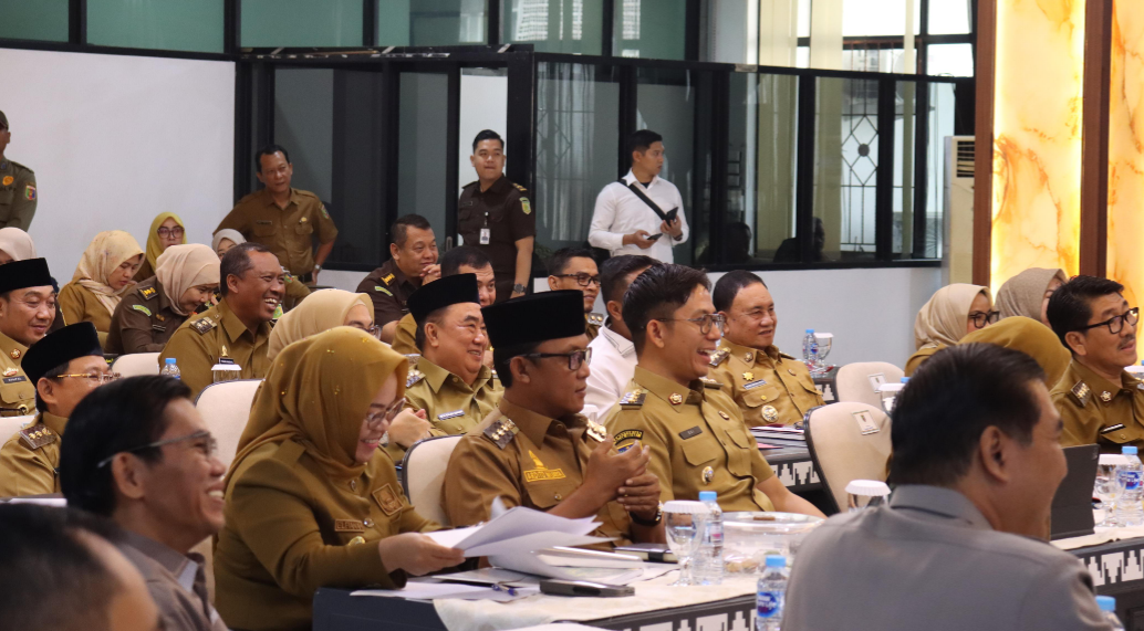 Bupati dan Wakil Bupati Lamteng Hadiri Rakor ATR-BPN, Tegaskan Komitmen Pertanahan
