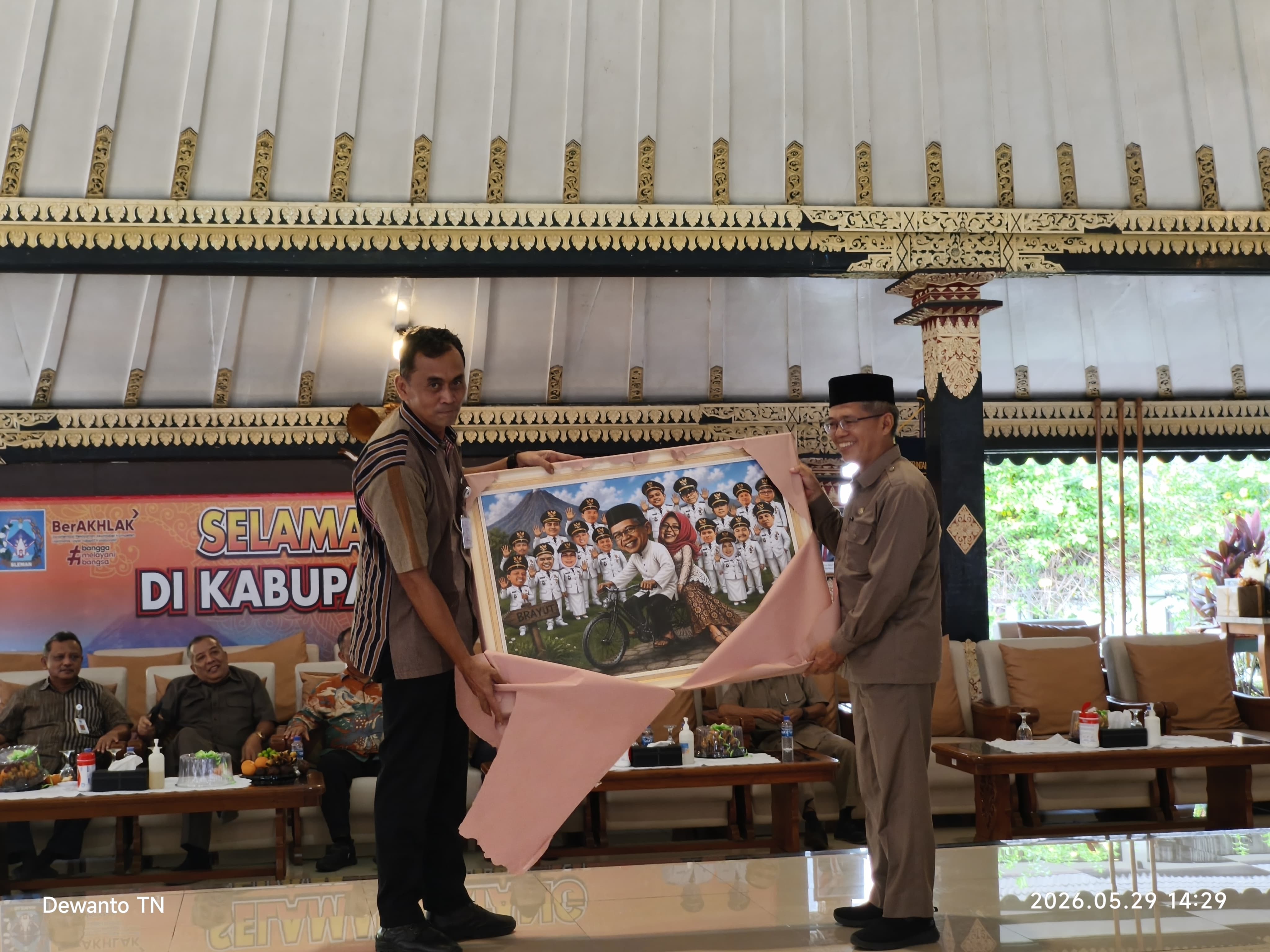 Bupati Sleman Lepas Tiga Pejabat Senior yang Purna Tugas