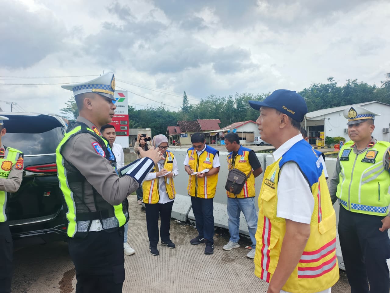 Kasatlantas Polres Mesuji Cek Kesiapan Pos Pam dan Pos Yan Jelang Ops Ketupat Krakatau 2026