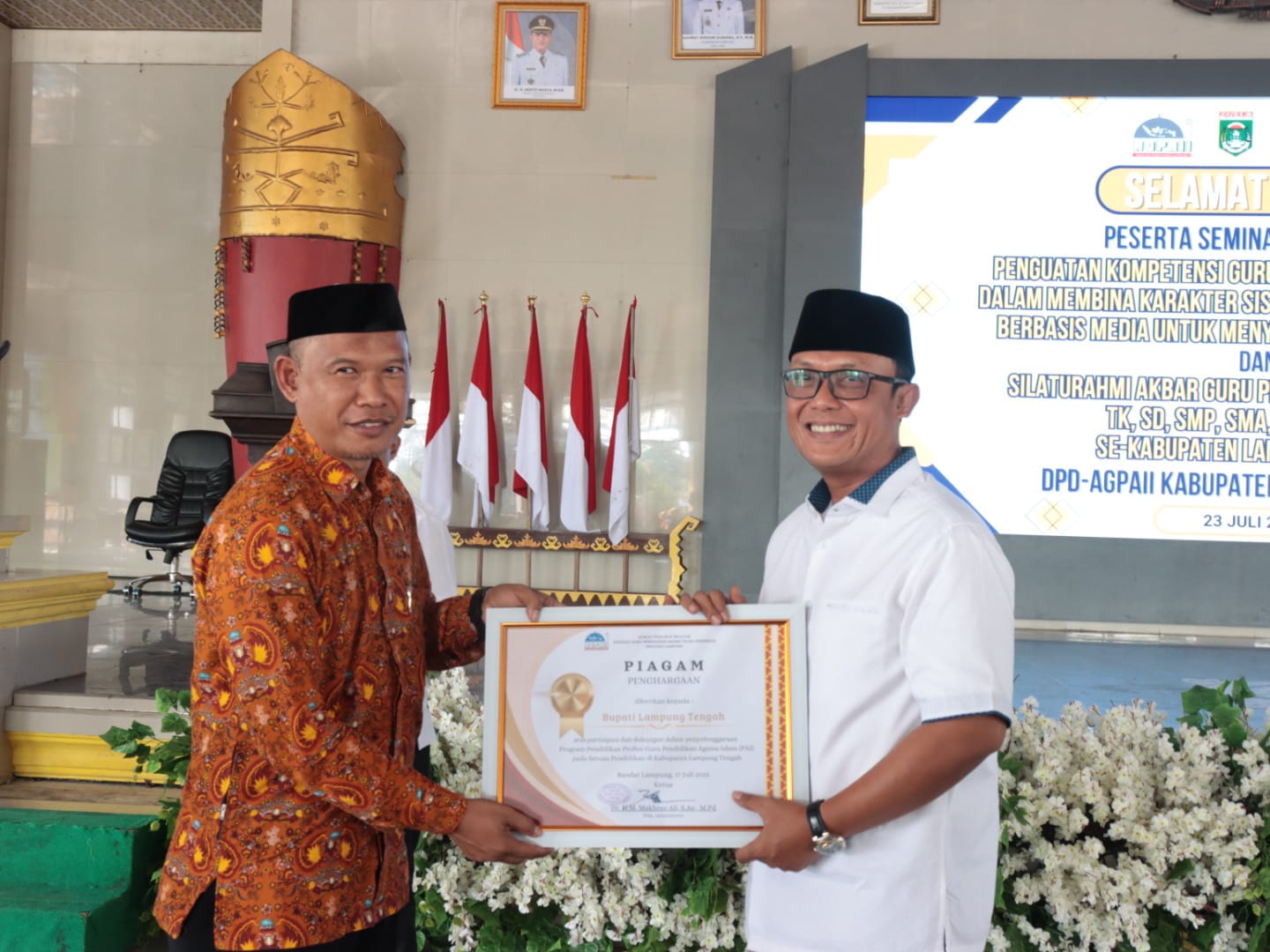 Seminar dan Silaturahmi Akbar Guru PAI, Bupati Ardito Tegaskan Pentingnya Pendidikan Karakter