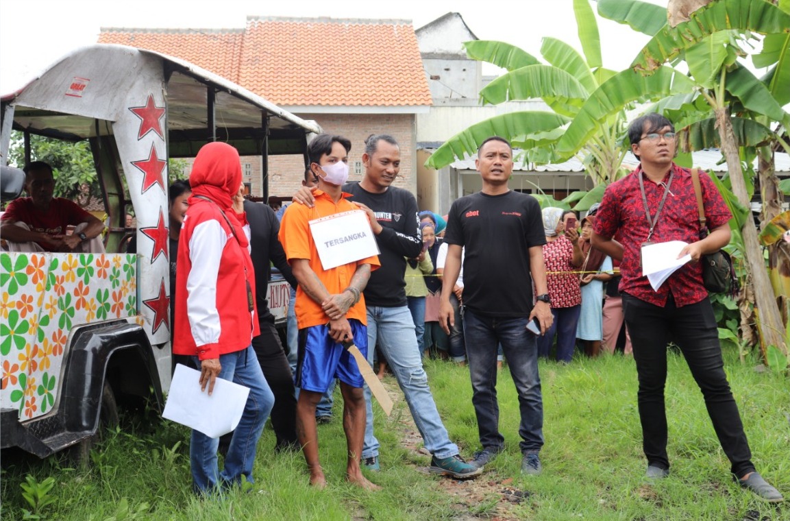 Rekonstruksi Kasus Pembunuhan Kakak Ipar di Pringsewu, Jaksa Pastikan Semua Adegan Sesuai BAP