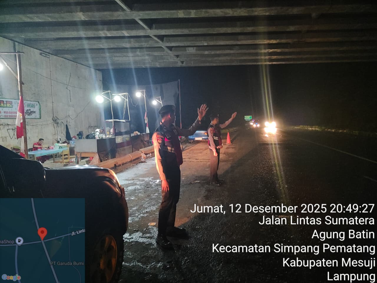 Samapta Polres Mesuji Gelar Patroli Salter dan KRYD di Wilayah Perbatasan 