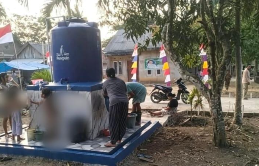 Kabar Baik untuk Warga Labuhan Permai, Polres Mesuji Hadirkan Sumur Bor Air Bersih