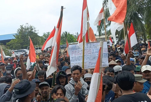 Ratusan Warga Gelar Aksi Damai di PT PAL Mesuji