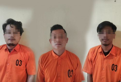 Motor Digadai Tanpa Izin, Tiga Pria Diamankan Polisi