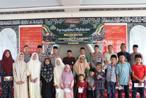 Sambut 1 Muharam 1448 H, Polres Mesuji Gelar Doa Bersama dan Santuni Anak Yatim