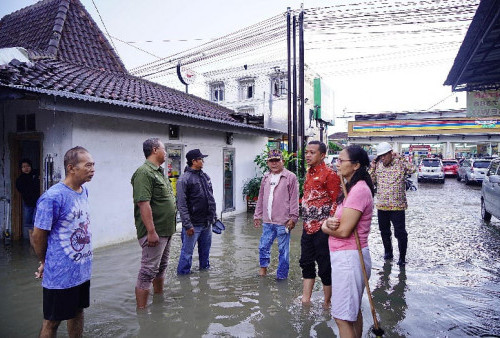Hujan Deras Picu Banjir di Pringsewu, Bupati Turun Langsung Pastikan Perbaikan Saluran Air
