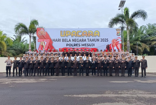Upacara Peringatan HBN ke-77, Polres Mesuji Perkuat Komitmen Bela Negara