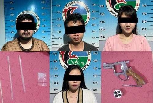 Penggerebekan di Metro Pusat: Sabu dan Senjata Api Rakitan Disita dari Empat Tersangka