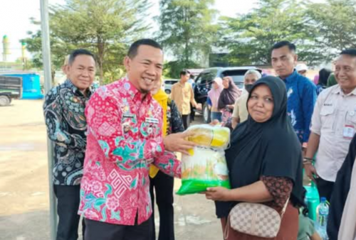  Pemkab Mesuji Gelar Penetrasi Pasar di Brabasan, Siapkan 1.800 Paket Sembako Tebus Murah