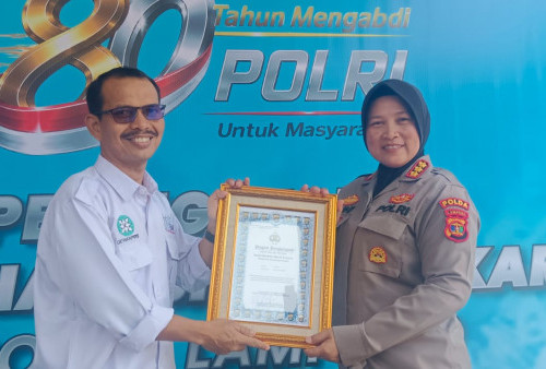 Jadi Mitra Strategis Polri, SMSI Dianugerahi Penghargaan Kapolda Lampung
