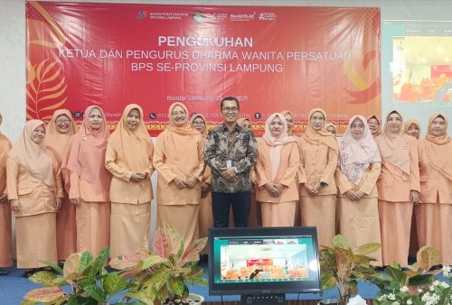 Resmi Dikukuhkan, Pengurus Baru DWP BPS Lamteng Siap Jalankan Program Strategis