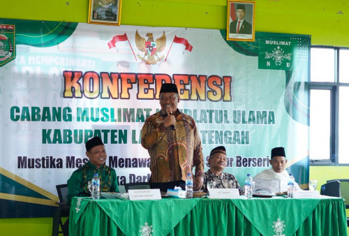 Plt Bupati I Komang Koheri Resmi Buka Konfercab Pimpinan Cabang Muslimat NU Kabupaten Lampung Tengah 