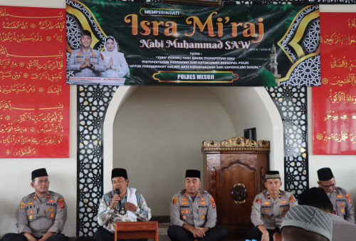  Polres Mesuji Peringati Isra Mi’raj 1447 H, Perkuat Iman dan Kepedulian Sosial Personel