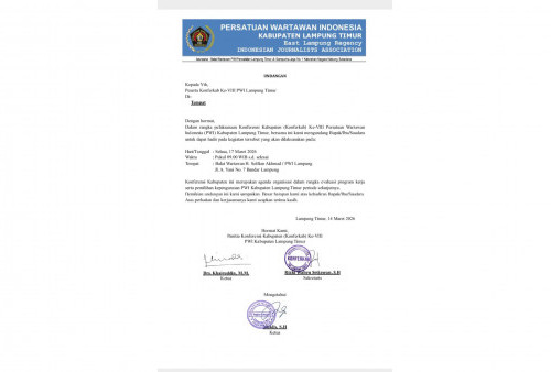 Konferkab VIII PWI Lampung Timur Disorot, Digelar di Tengah Polemik Pemecatan Anggota