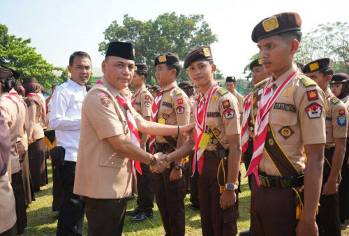 Walikota Metro Dorong Pramuka Aktif Wujudkan SDM Unggul Menuju Indonesia Emas 2045