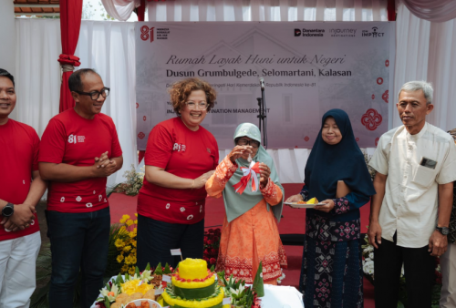 Rayakan HUT ke-81 RI, InJourney Bangun Rumah Layak Huni untuk Warga Sleman
