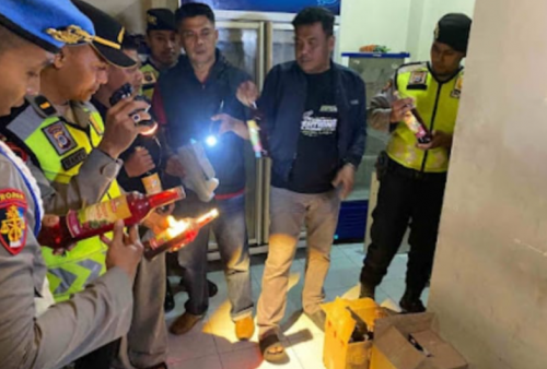 Polres Bantul Amankan 72 Botol Miras Ilegal di Banguntapan